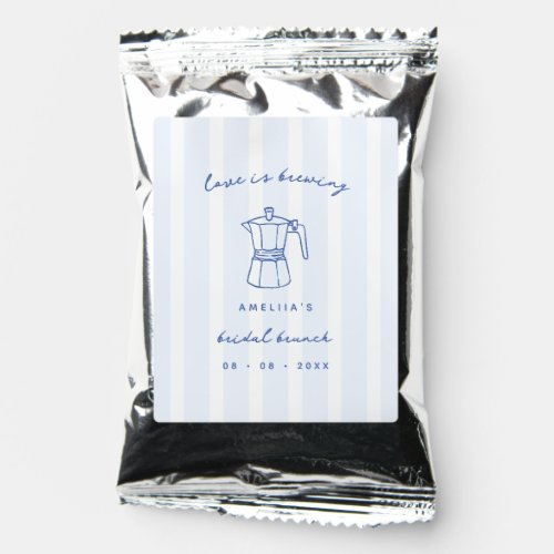 Blue Love is Brewing Doodle Coffee Bridal Brunch Drink Mix