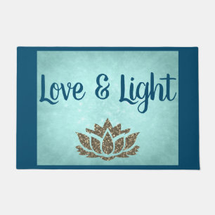 Blue Love & Light Doormat