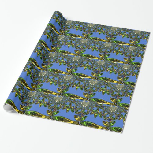 Blue Lovely design Wrapping Paper