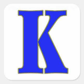 Blue Ltter K Sticker