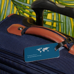 Blue Luggage Tag