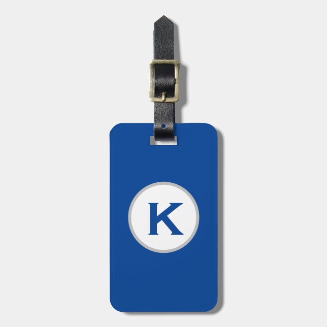 Blue luggage tag (Front Vertical)