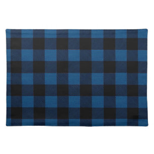 Blue Lumberjack Plaid Cloth Placemat