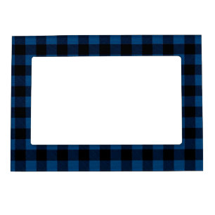 Blue Lumberjack Plaid Magnetic Frame