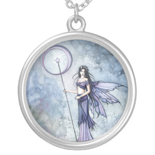 Blue Lumina Fairy Pendant Necklace