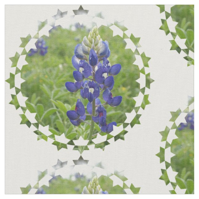 Blue Lupine Fabric (Close Up)