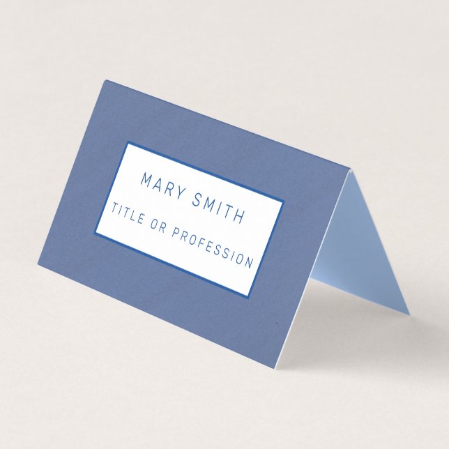 Blue Luxury Business Card (Front)