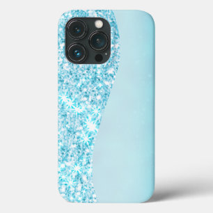 Blue Luxury Modern gradient galaxy glitter star iPhone 13 Pro Case