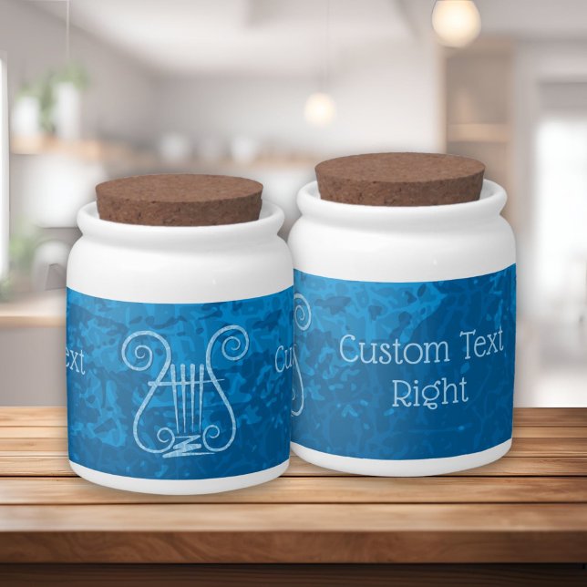 Blue Lyre Background Candy Jar (Creator Uploaded)
