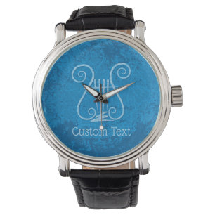 Blue Lyre Background Watch