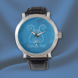 Blue Lyre Background Watch