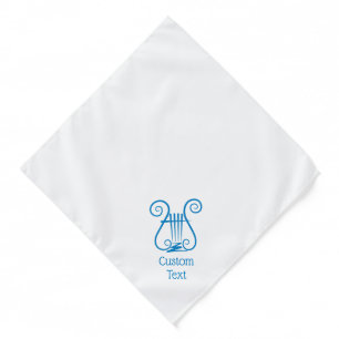 Blue Lyre Bandana