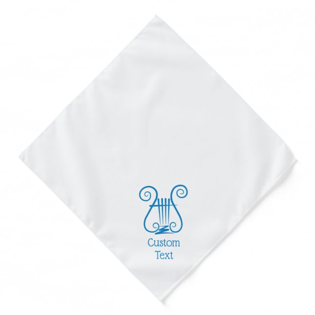 Blue Lyre Bandana (Front)