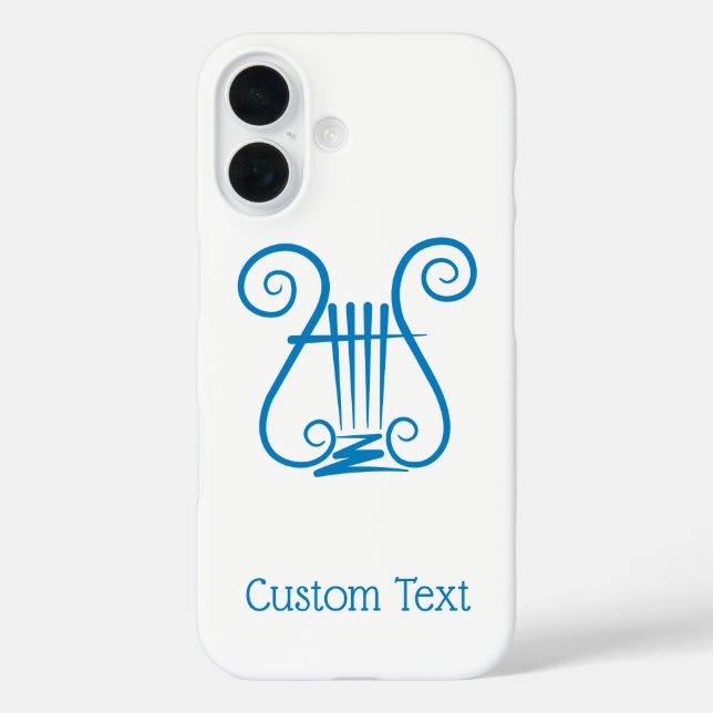 Blue Lyre Case-Mate iPhone Case (Back)