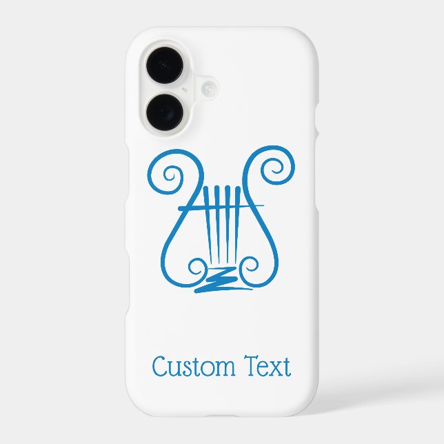 Blue Lyre Case-Mate iPhone Case (Back)