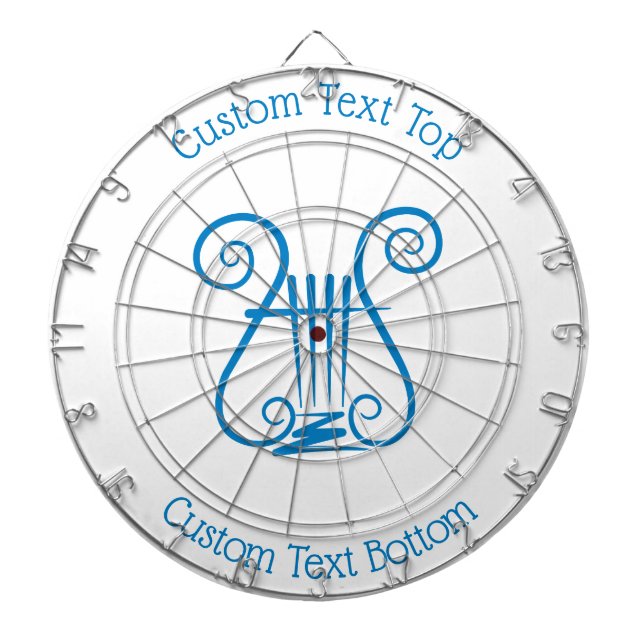 Blue Lyre Dart Board (Front)