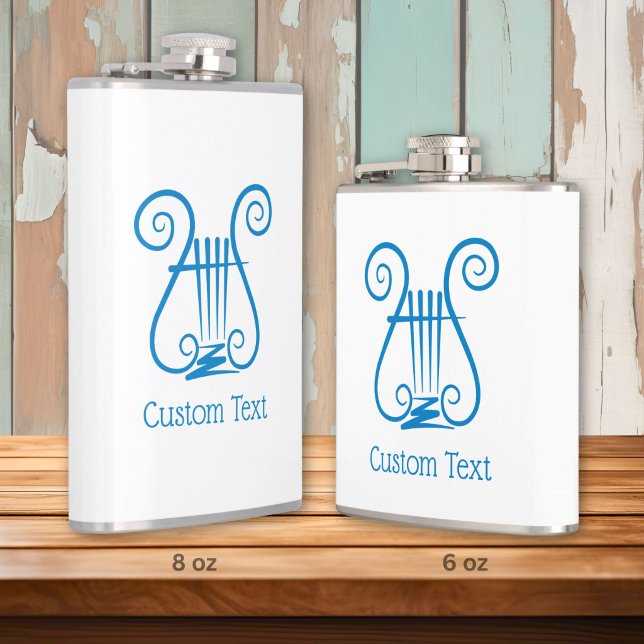 Blue Lyre Flask (Creator Uploaded)