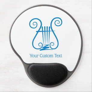 Blue Lyre Gel Mouse Pad