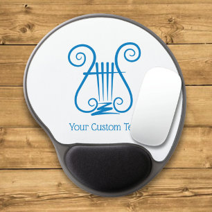 Blue Lyre Gel Mouse Pad