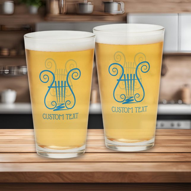 Blue Lyre Glass (Creator Uploaded)