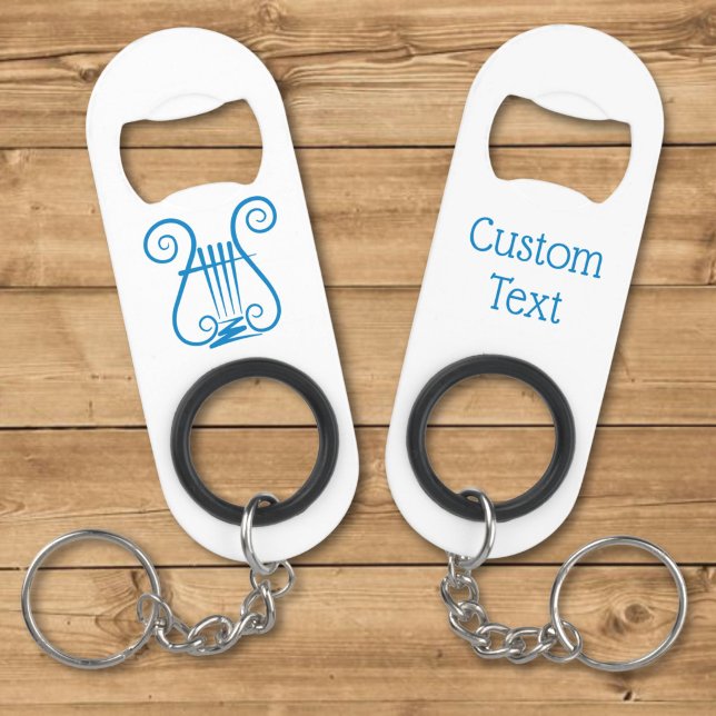 Blue Lyre Keychain Bottle Opener (Creator Uploaded)
