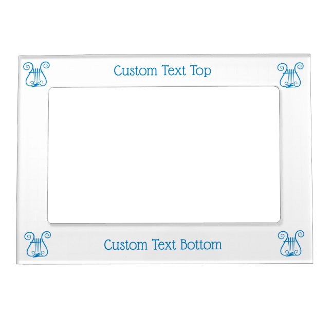 Blue Lyre Magnetic Frame (Front)