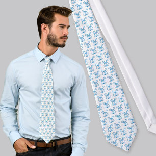 Blue Lyre Neck Tie