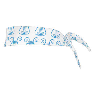 Blue Lyre Tie Headband