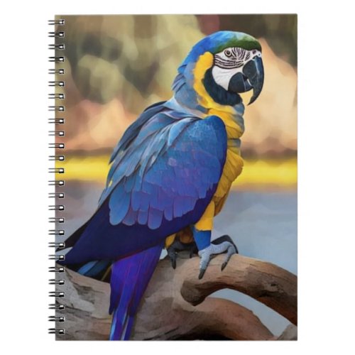 Blue macaw 1 notebook
