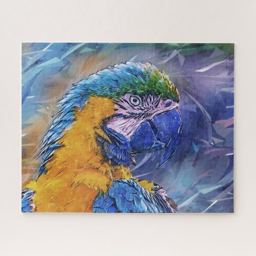 Blue Macaw Parrot Jigsaw Puzzle