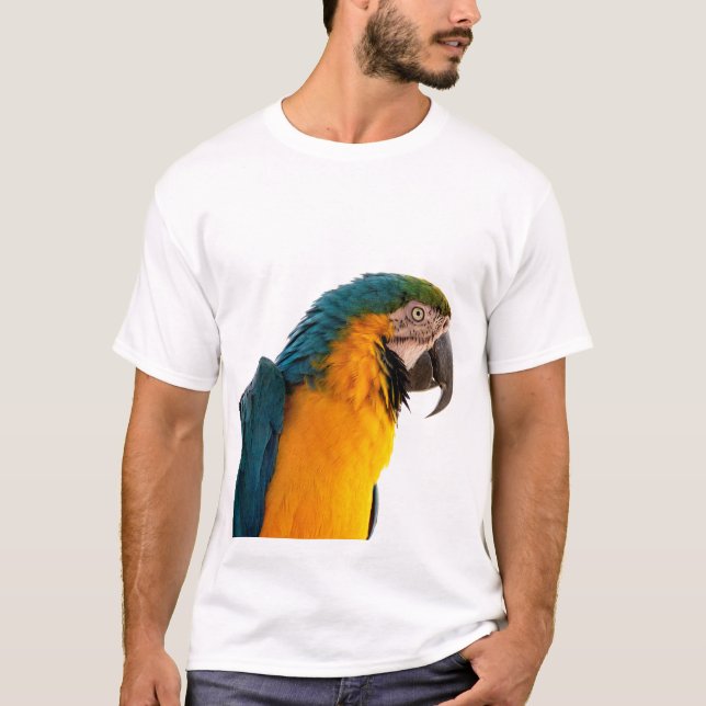 Blue macaw parrot  T-Shirt (Front)