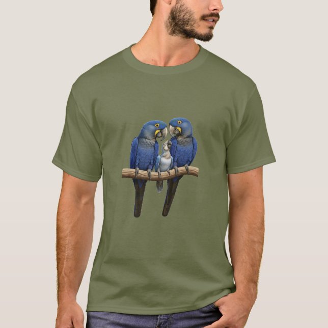 Blue macaw T-Shirt (Front)