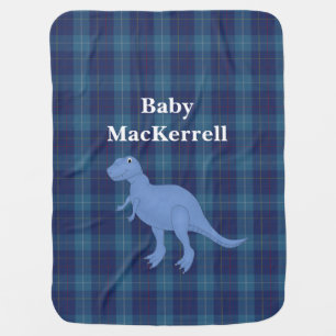 Blue MacKerrell Tartan Plaid Baby Blanket