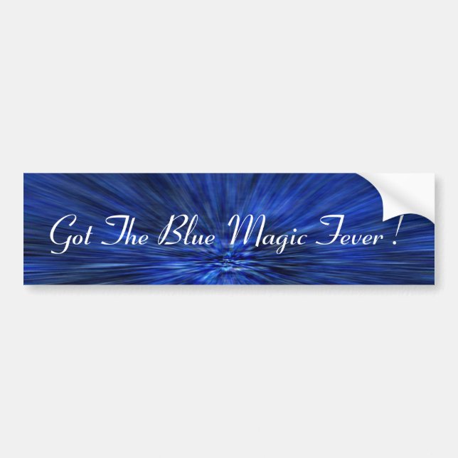 BLUE MAGIC BUMPER STICKER (Front)