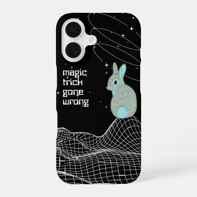 Blue Magic Trick Bunny Rabbit Meme  Iphone Case (Back)