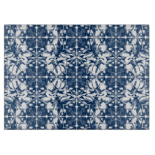 Blue Magnolia Cutting Board
