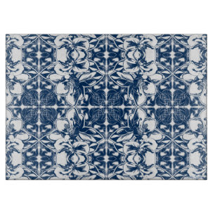 Blue Magnolia Cutting Board