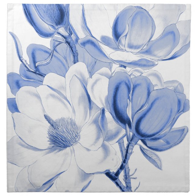 Blue Magnolia Dream Napkin (Front)