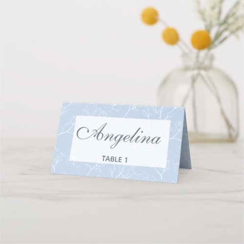 Blue Magnolia Place Card