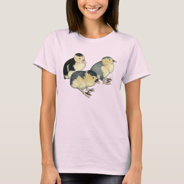 Blue Magpie Ducklings T-Shirt (Front)