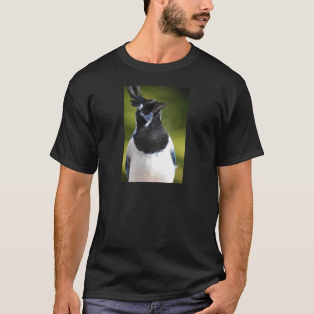 Blue Magpie Jay T-Shirt (Front)