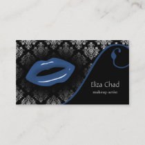 blue Makeup artist Business Cards