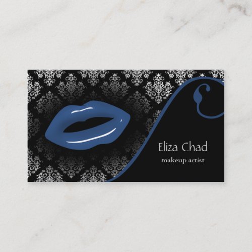 blue Makeup artist Business Cards