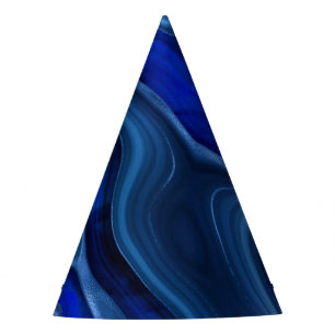 Blue Malachite Stone Mineral Gemstone Geology Party Hat