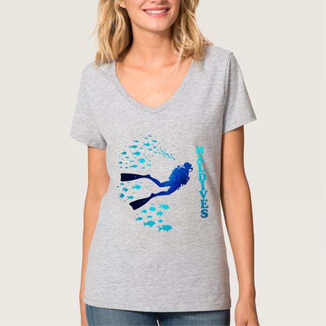 Blue Maldives T-Shirt (Front)