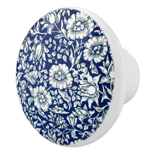 Blue Mallow by William Morris Ceramic Knob