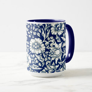 Blue Mallow by William Morris,  Mug