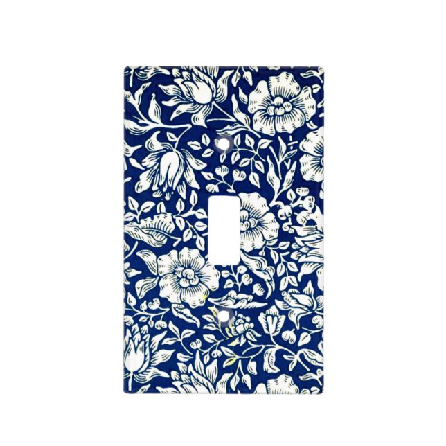 Blue Mallow, famous pattern, Light Switch Cover (Front)