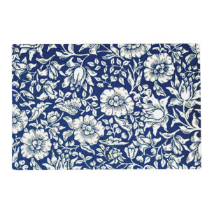Blue Mallow vintage pattern Placemat