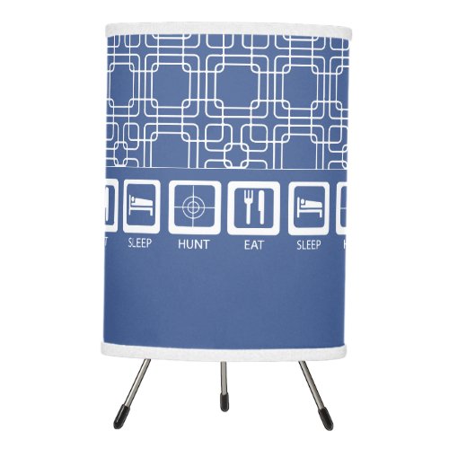 Blue Man Cave Hunters Lodge Tripod Lamp